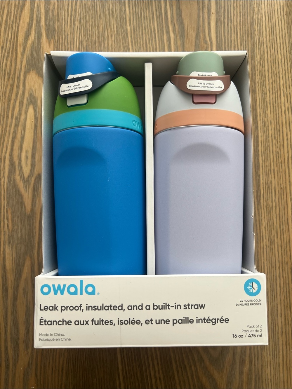 Owala Leak Proof, Insulated and a Built In Straw